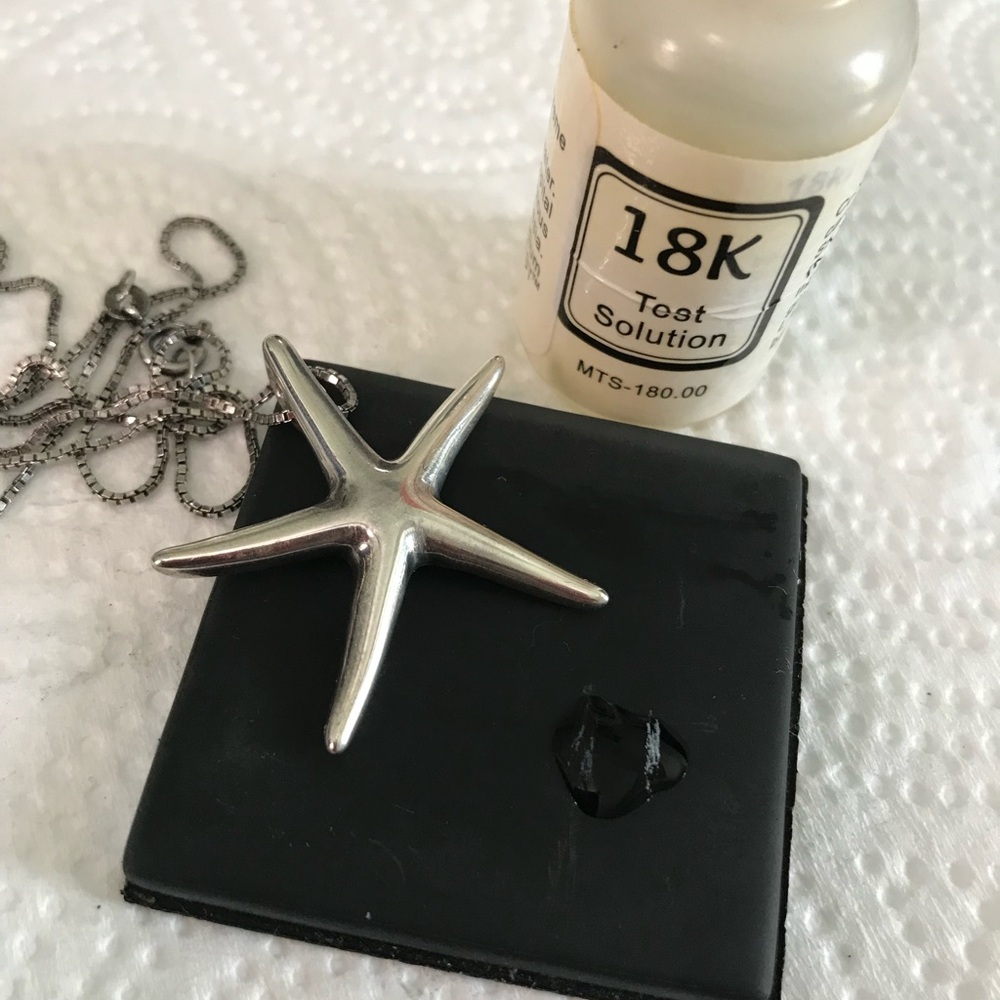 James Avery “Retired” Sterling Silver Starfish Pendant Paired with 925 Necklace - Picture 8 of 8